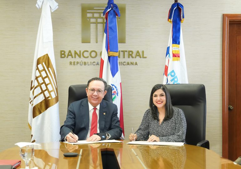 Banco Central firma acuerdo con ProDominicana en materia de estadísticas sobre inversión extranjera